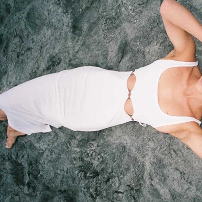 Hollow Sleeveless Maxi Dress Mssaz Desses