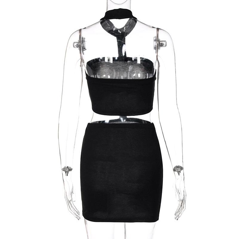 Cut Out Halter Backless Bodycon Dress Mssaz Desses