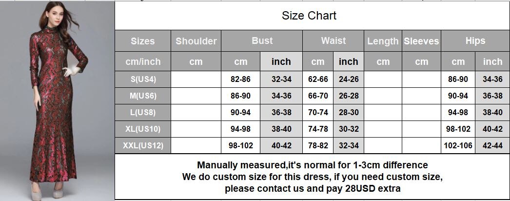 Long Sleeves Sequined Elegant Party Prom Maxi Gown Mssaz Desses