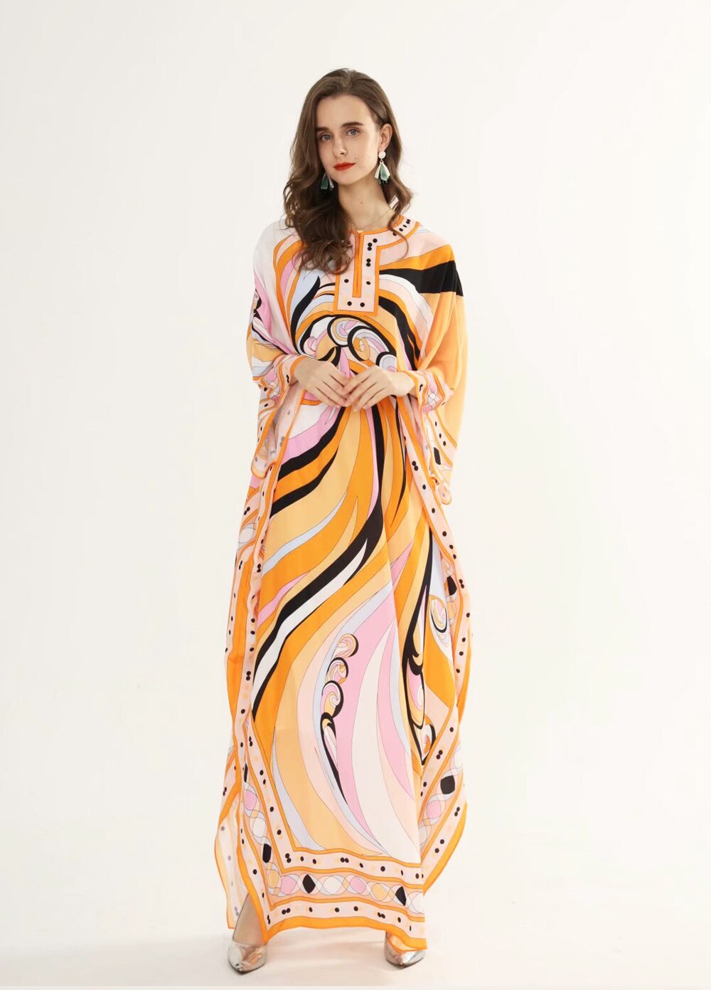 Loose Deisgn Plus Sizes Holiday Long Maxi Dresses Mssaz Desses