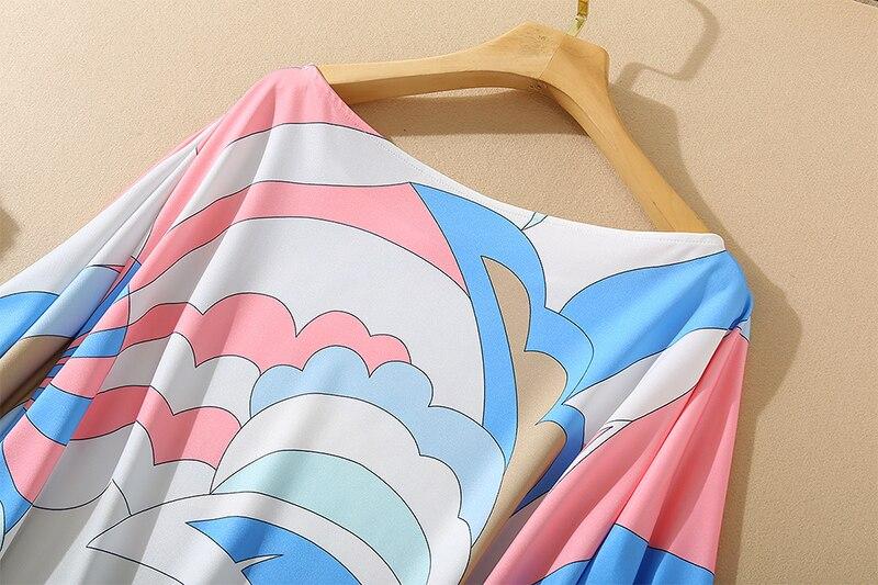 Knitted Printed Elegant Long Robes Mssaz Desses