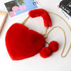 Heart-shaped Diagonal Cross Handle Peach Heart Versatile Handbag Mssza