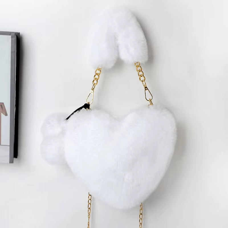 Heart-shaped Diagonal Cross Handle Peach Heart Versatile Handbag Mssza