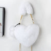 Heart-shaped Diagonal Cross Handle Peach Heart Versatile Handbag Mssza