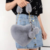 Heart-shaped Diagonal Cross Handle Peach Heart Versatile Handbag Mssza
