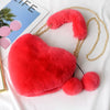 Heart-shaped Diagonal Cross Handle Peach Heart Versatile Handbag Mssza