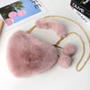 Heart-shaped Diagonal Cross Handle Peach Heart Versatile Handbag Mssza
