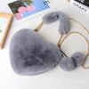 Heart-shaped Diagonal Cross Handle Peach Heart Versatile Handbag Mssza