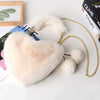 Heart-shaped Diagonal Cross Handle Peach Heart Versatile Handbag Mssza