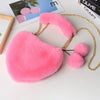 Heart-shaped Diagonal Cross Handle Peach Heart Versatile Handbag Mssza