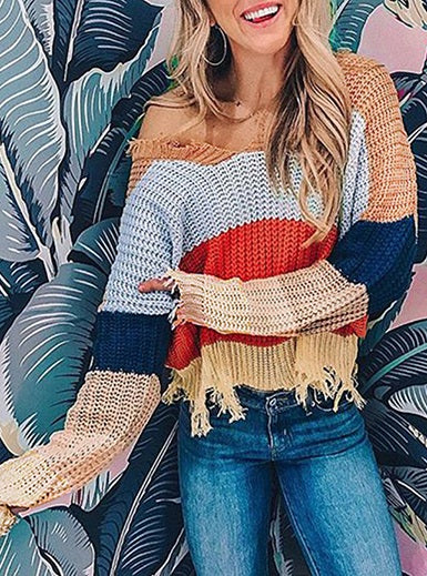 Heavy Knit Wrap Style Poncho Top Mssza