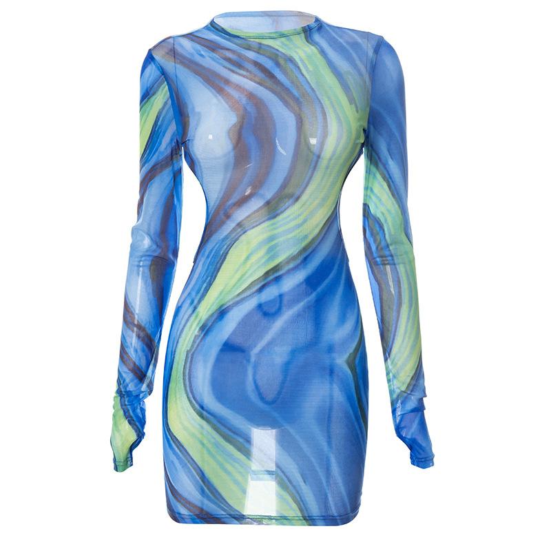 Open Back Long Sleeve Dress Mssaz Desses
