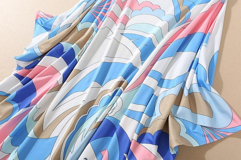 Knitted Printed Elegant Long Robes Mssaz Desses