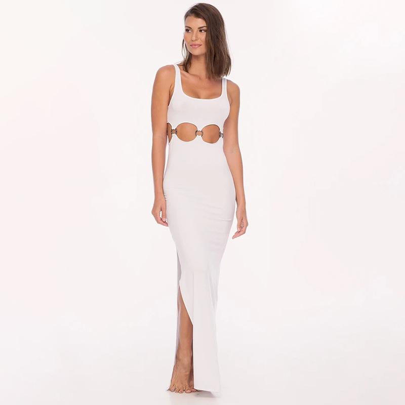 Hollow Sleeveless Maxi Dress Mssaz Desses
