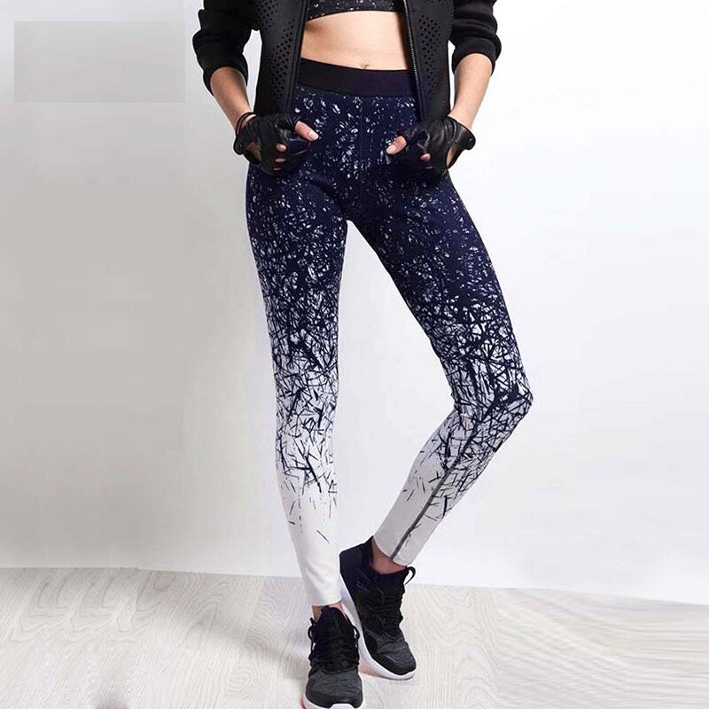 High Elastic Printed Yoga Tights Mssza