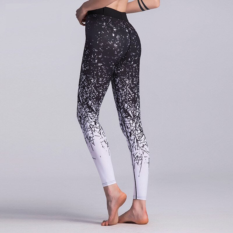High Elastic Printed Yoga Tights Mssza