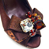 High Heel Wedding Party Bigger Size Design Shoes and Bags Matching Set Mssza