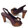 High Heel Wedding Party Bigger Size Design Shoes and Bags Matching Set Mssza