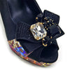 High Heel Wedding Party Bigger Size Design Shoes and Bags Matching Set Mssza