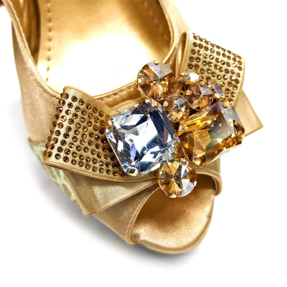 High Heel Wedding Party Bigger Size Design Shoes and Bags Matching Set Mssza