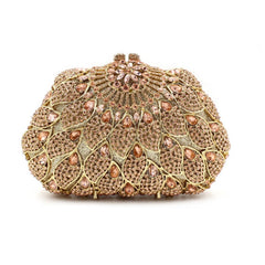 High Quality Hollow Full Diamond Clutch Mssza