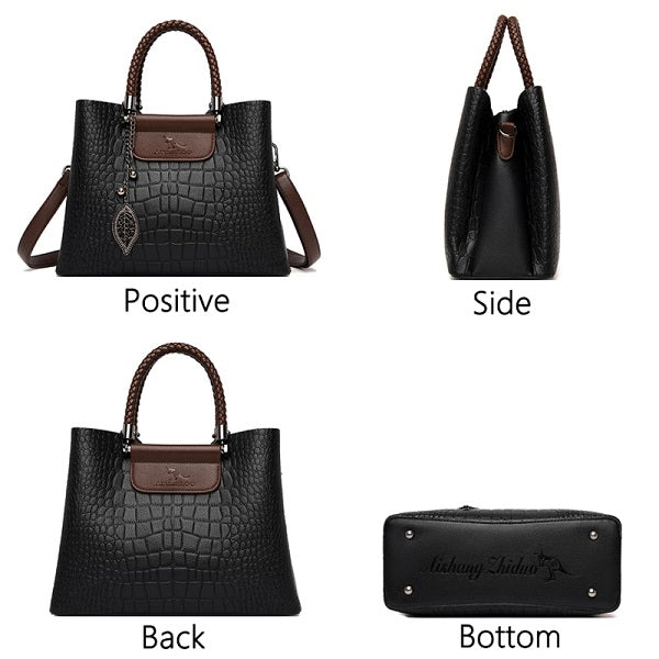 High Quality Leather Casual Handbags Mssza