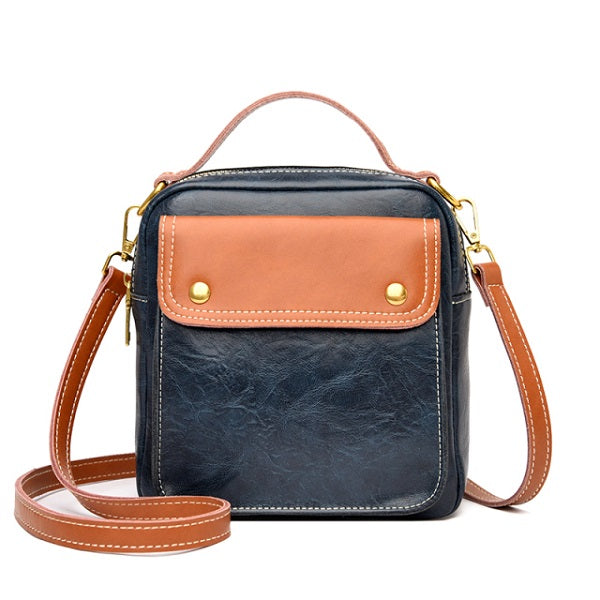 High Quality Leather Small Casual Hand Bag Mssza