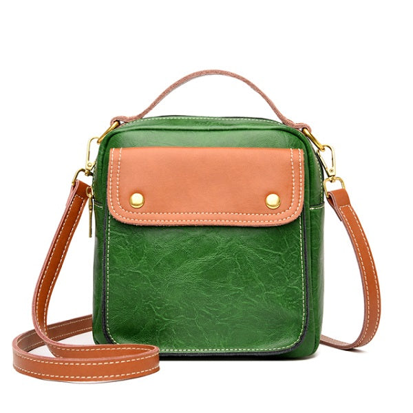 High Quality Leather Small Casual Hand Bag Mssza