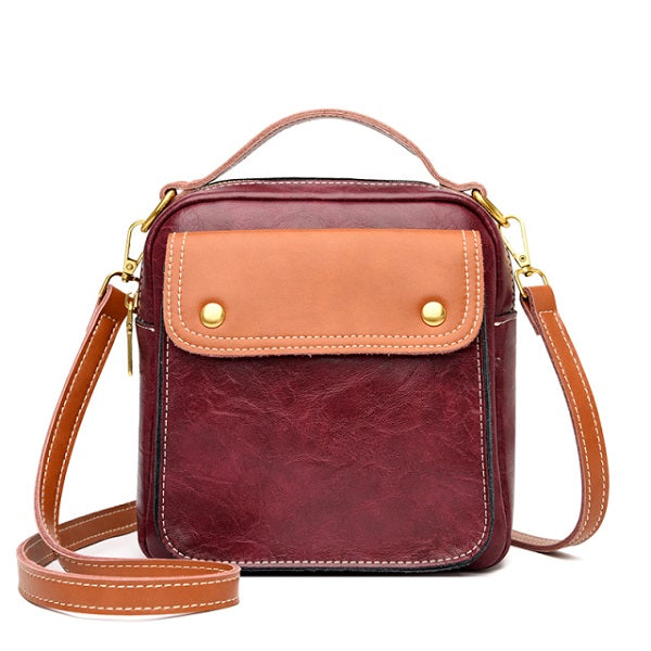 High Quality Leather Small Casual Hand Bag Mssza