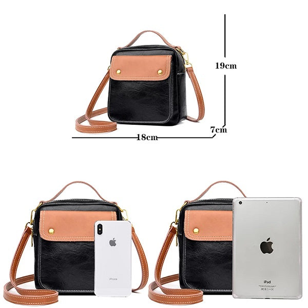 High Quality Leather Small Casual Hand Bag Mssza