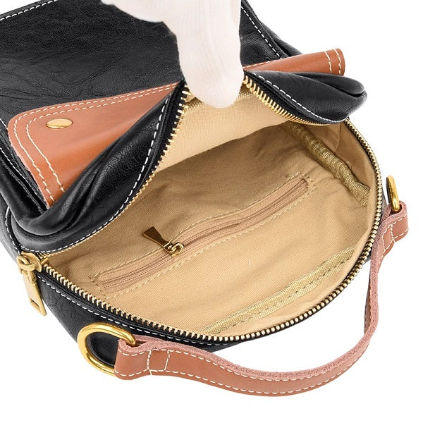 High Quality Leather Small Casual Hand Bag Mssza