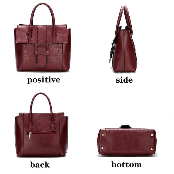High Quality PU Leather Casual Crossbody Bag Mssza