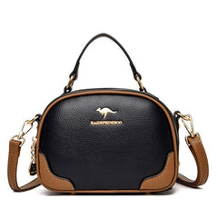 High Quality PU Leather Diagonal Casual Solid Handbags Mssza