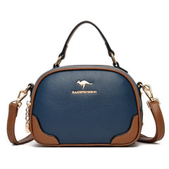 High Quality PU Leather Diagonal Casual Solid Handbags Mssza