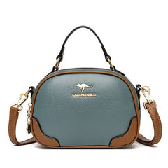 High Quality PU Leather Diagonal Casual Solid Handbags Mssza