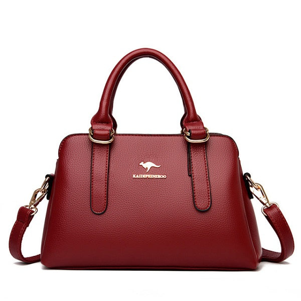 High Quality PU Leather Large Capacity Handbags Mssza