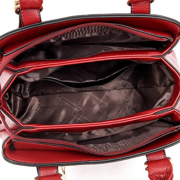 High Quality PU Leather Large Capacity Handbags Mssza