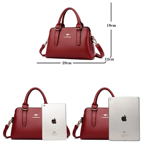 High Quality PU Leather Large Capacity Handbags Mssza