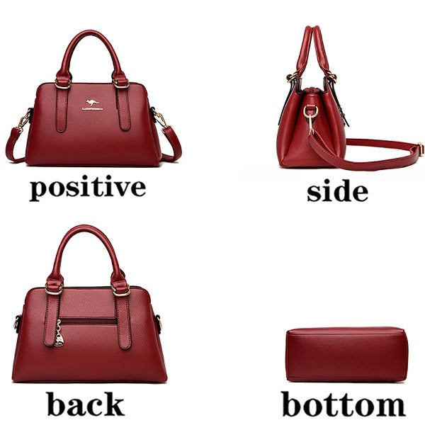 High Quality PU Leather Large Capacity Handbags Mssza