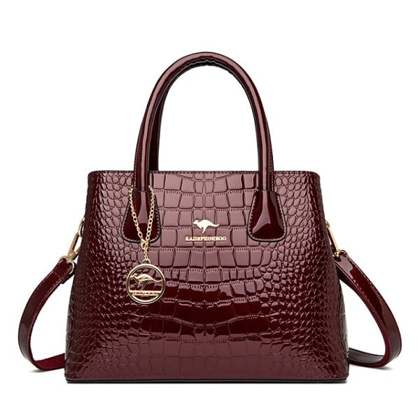 High Quality Pu Leather Large Capacity Casual Handbag Mssza