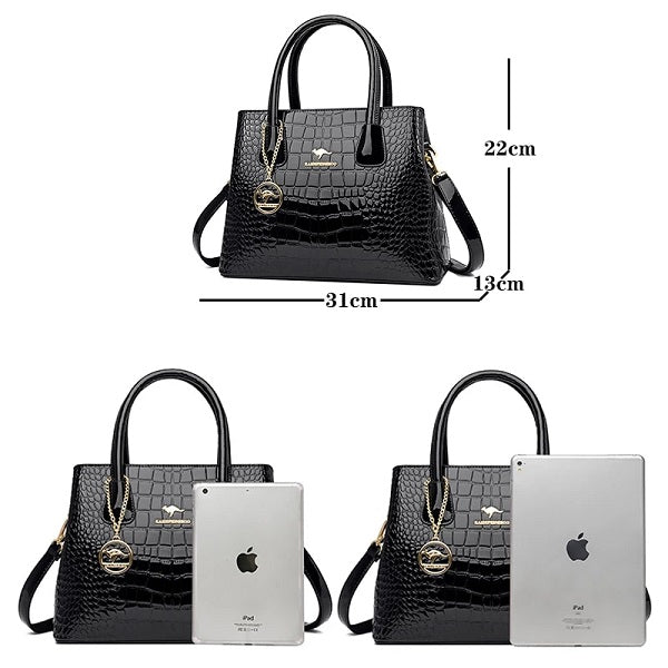 High Quality Pu Leather Large Capacity Casual Handbag Mssza
