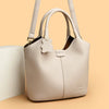 Soft Leather Interior Slot Pocket Luxury Large Capacity Bucket Handbag Mssza