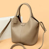 Soft Leather Interior Slot Pocket Luxury Large Capacity Bucket Handbag Mssza