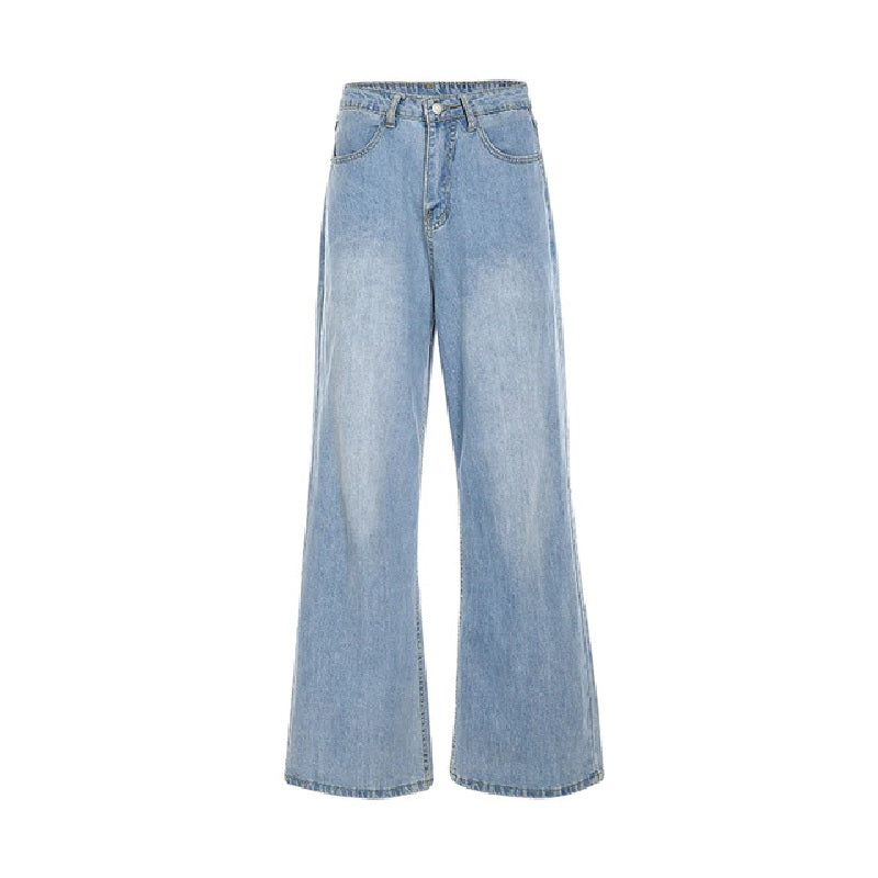 High Waist Baggy Casual Butterfly Printed Denim Jeans Mssza