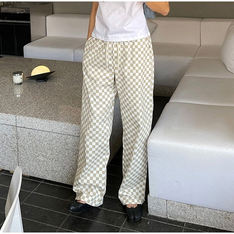 High Waist Loose Wide-leg Pants Mssza