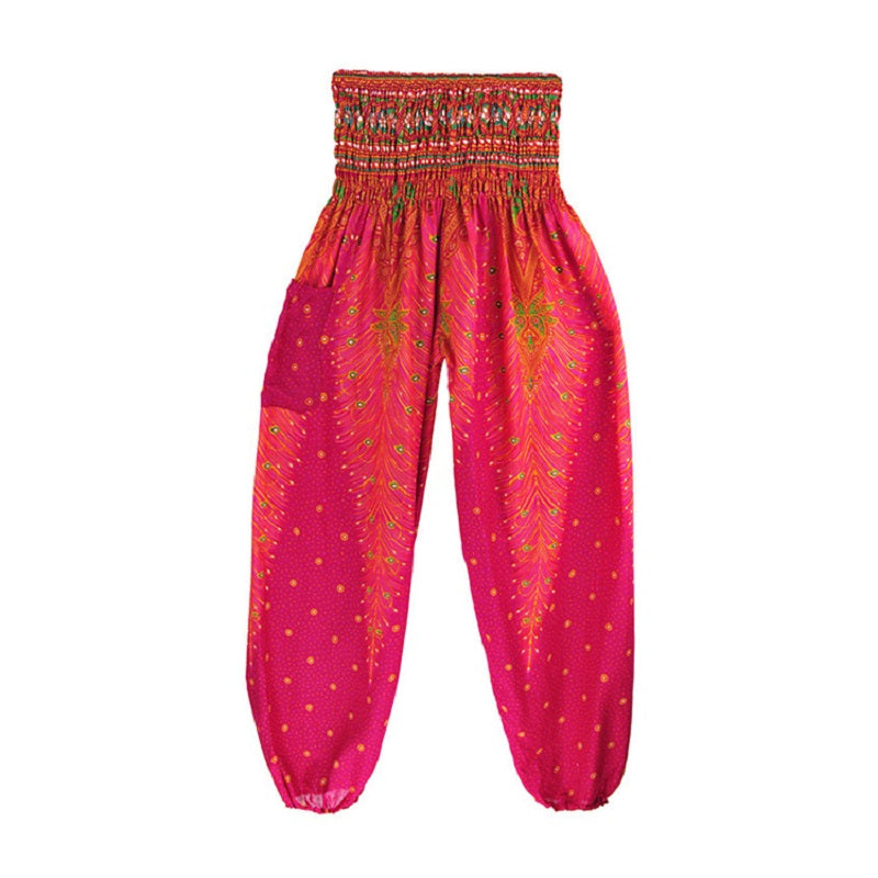 High Waist Loose Print Lantern Yoga Pants Mssza