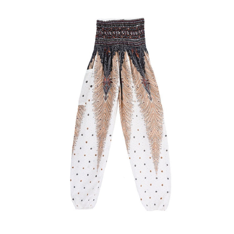 High Waist Loose Print Lantern Yoga Pants Mssza