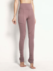 High Waist Skinny Step Foot Gym Yoga Running Fitness Trousers Mssza