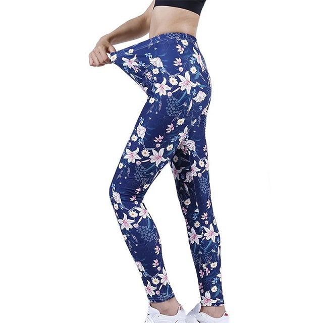 High Waist Sports Training Pants Yoga Workout Jogging Tights Elastic Mssza