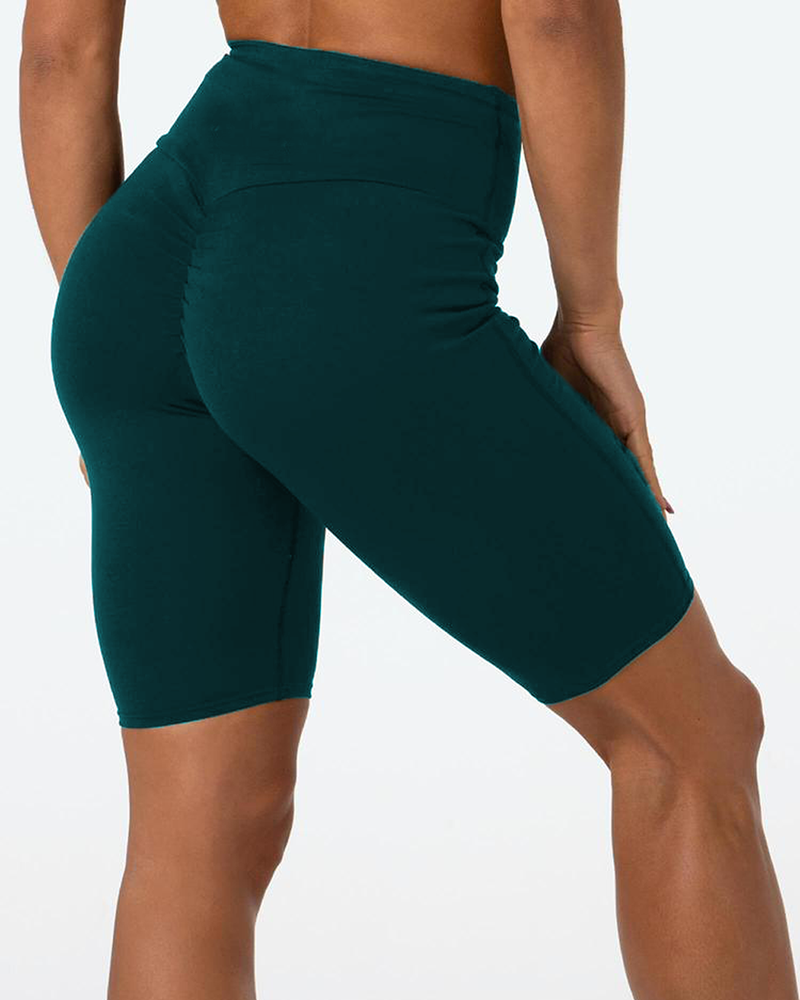 High Waist Workout Stretch Trousers Compression Tight Shorts Mssza